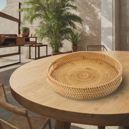 Handwoven Rattan Wicker Storage Basket