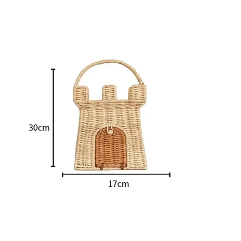 Rattan Woven Hand-Woven Picnic and Storage Basket