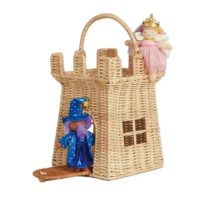 Rattan Woven Hand-Woven Picnic and Storage Basket