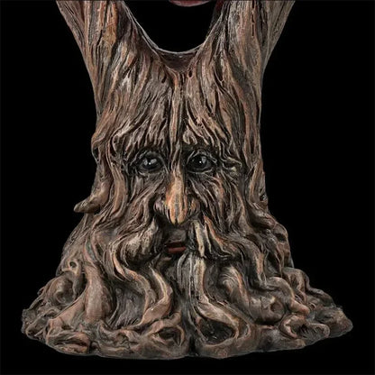 Red Anatomical Heart Tree with Greenman Trunk