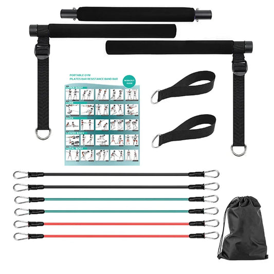 Resistance Band Pilates Stick Home Fitness Kit