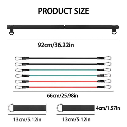 Resistance Band Pilates Stick Home Fitness Kit