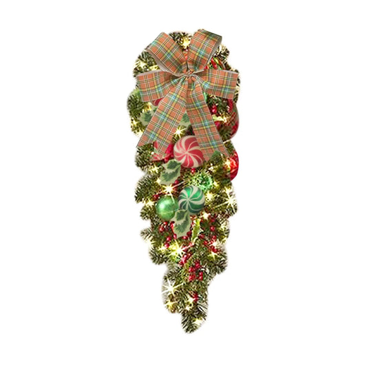 Christmas Vine Garland Wreath Door Hanger Ornament