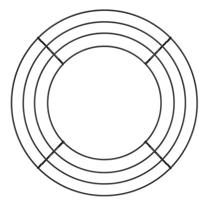 Round Hoop DIY Christmas Decoration Wire Wreath Frame