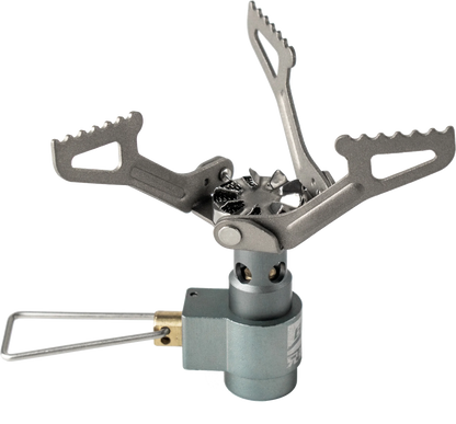 Mini Camping Gas Burner Pocket Stove Grey