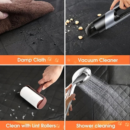 Waterproof Dog Car Seat Cover Scratch-Resistant Protector Black