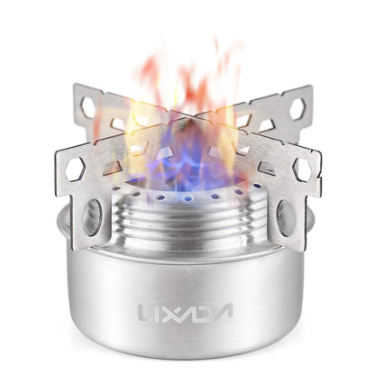 Alcohol Stove Set with Windshield Silver