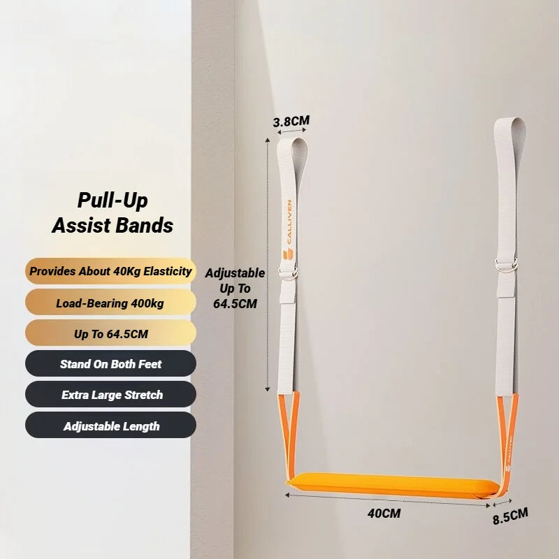 Adjustable Pull-Up Assistance Bands Set Yellow