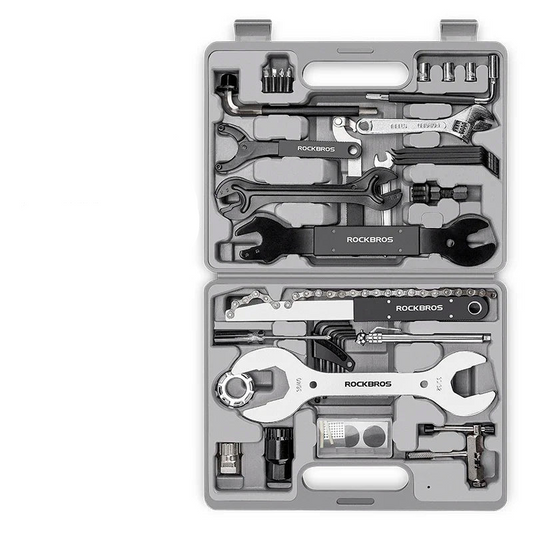 44-in-1 Professional Bicycle Repair Tool Kit Multifunction Grey
