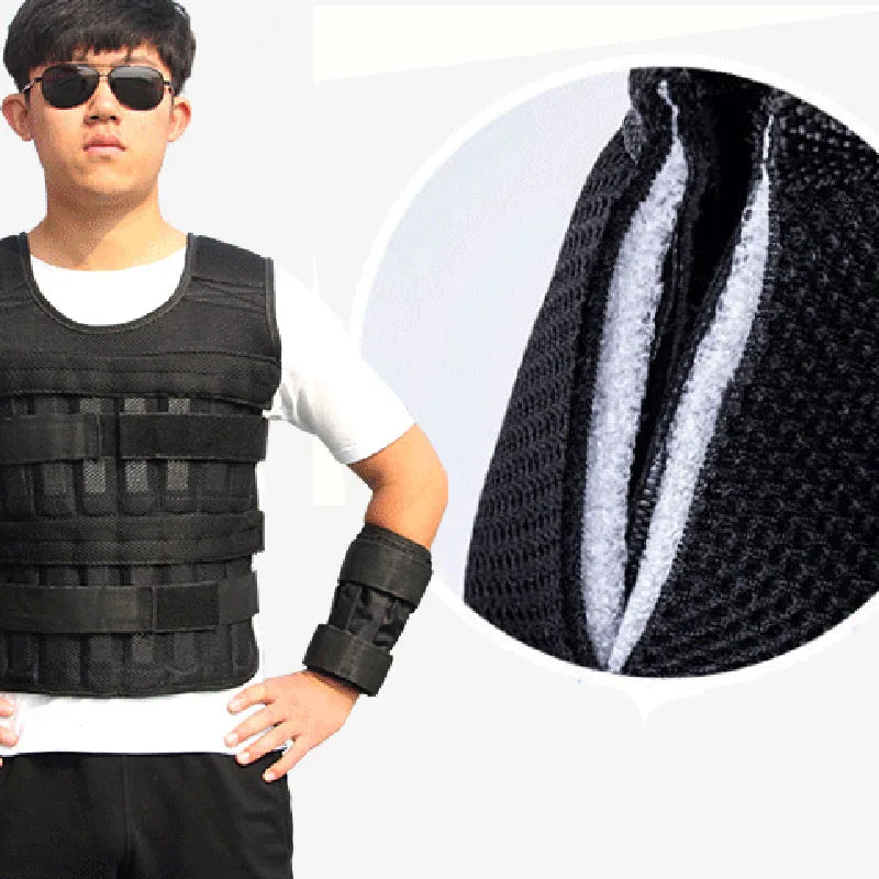 Adjustable Weighted Vest (Plates Not Included) Black