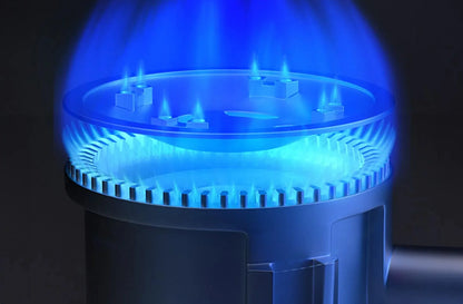 Camping Stove Cassette with 3-Layer Safety White