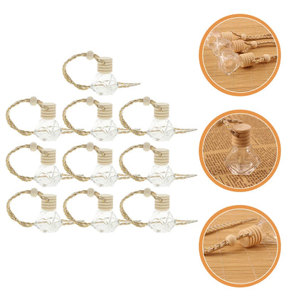 10PCS Hanging Glass Perfume Bottle Car Scent Diffuser–8ml