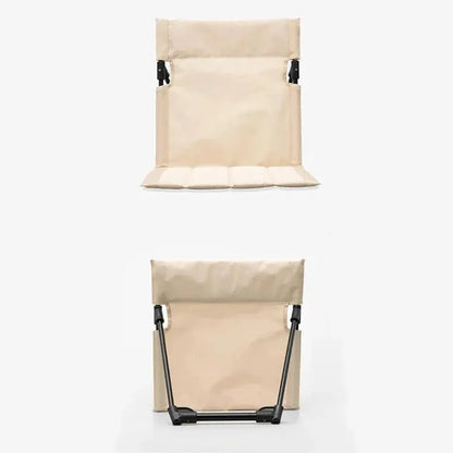 Foldable Camping Chair Cushion And Storage Bag Beige