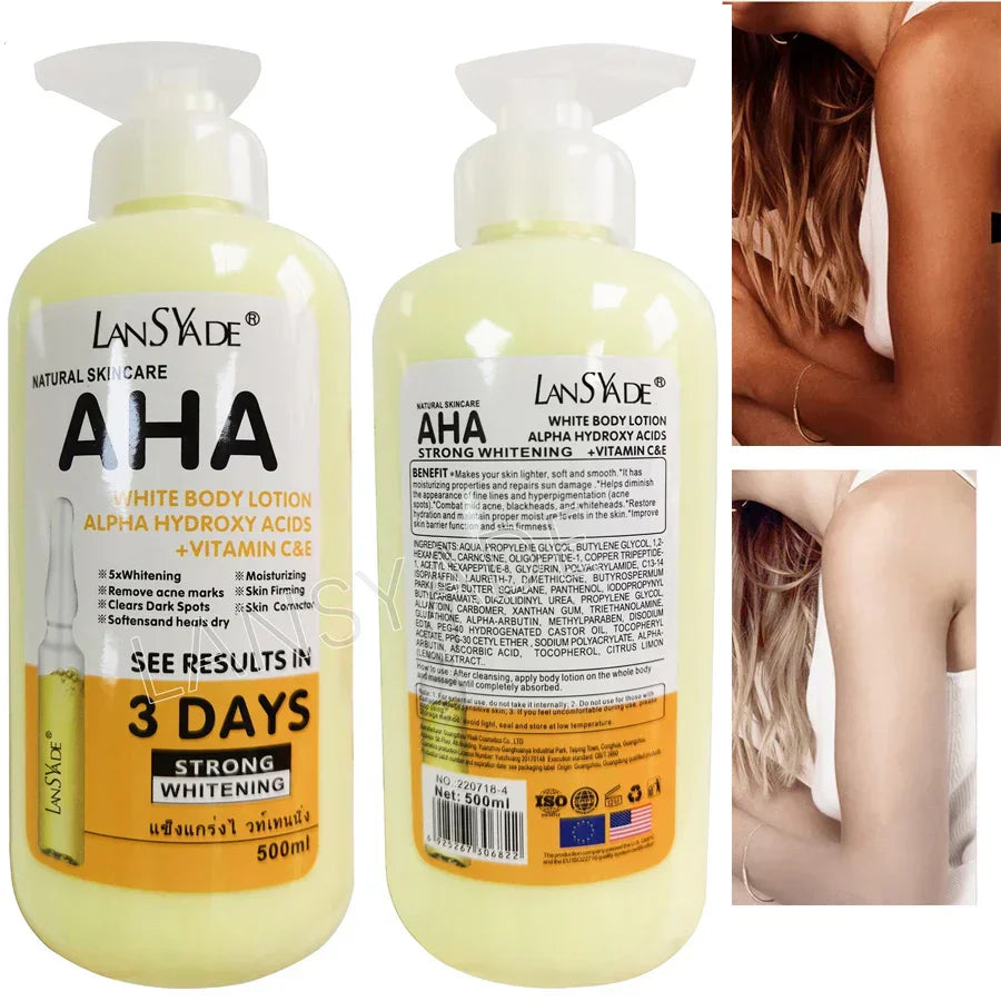 Radiance Revived: 3-Day Whitening Marvel in a Bottle - 500ml Body Lotion