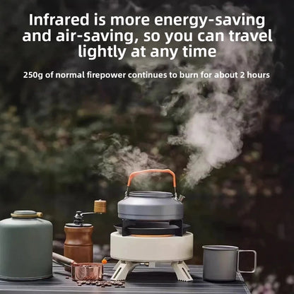 12800W Infrared Camping Gas Stove White