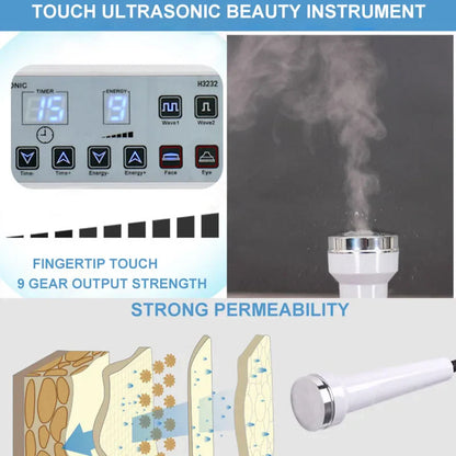 3-in-1 Ultrasonic Facial Machine with Plasma Freckle Pen