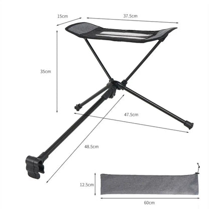 Multi-Use Portable Chair with Retractable Footrest