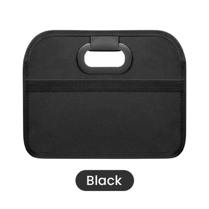 Large Collapsible Trunk Storage Box with Multi Pockets Black