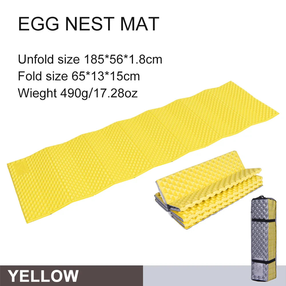 Waterproof Portable Camping Mat Foam Sleeping Pad Yellow