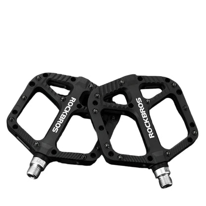 Ultralight Flat Platform Bicycle Pedals Nylon Composite Black