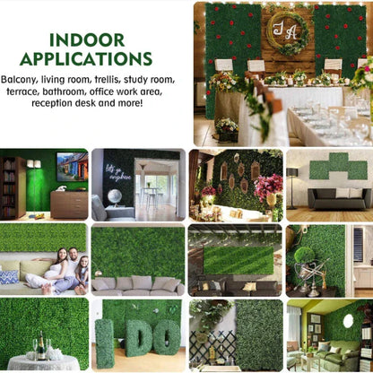 Evergreen Elegance: Artificial Boxwood Hedge Panels for Effortless Indoor and Outdoor Decor