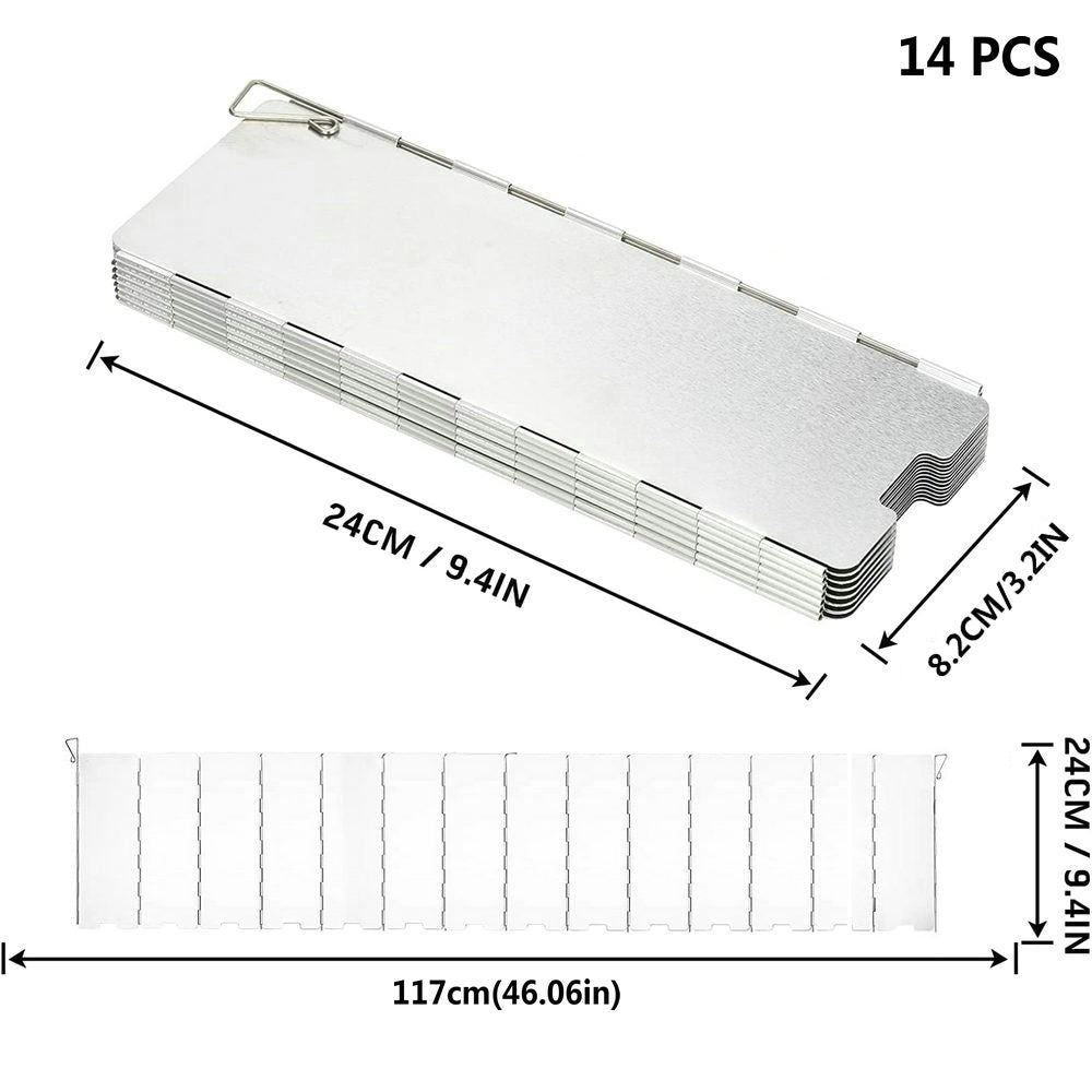 Plates Gas Stove Wind Shield Outdoor Camping Picnic Cooking Burner Windproof Screen Aluminum Alloy Wind Screen