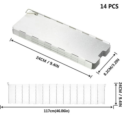 Plates Gas Stove Wind Shield Outdoor Camping Picnic Cooking Burner Windproof Screen Aluminum Alloy Wind Screen
