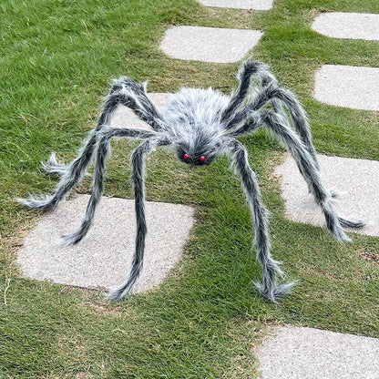 125CM Giant Grey Plush Spider Halloween Decoration