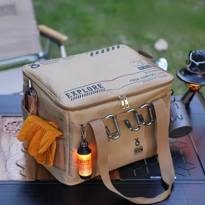 42L Camping Tactical Storage Bag Khaki