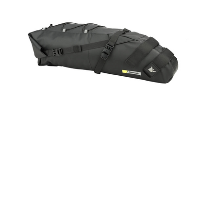 Waterproof 10L Bike Saddle Bag Foldable Rear Pannier Black