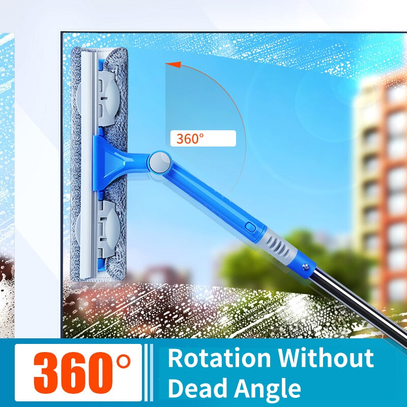 Cleaning Tool Double-sided Telescopic Rod Window Cleaner Mop