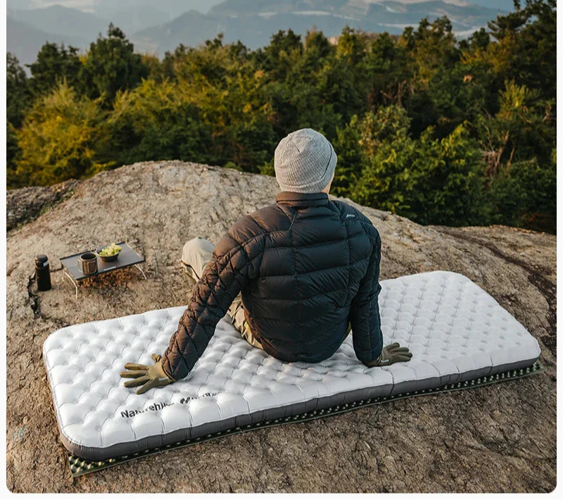 Inflatable Pad 6.5 R-Value Thermal Air Mattress White