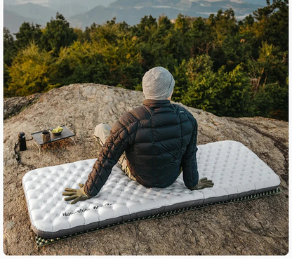 Inflatable Pad 6.5 R-Value Thermal Air Mattress White