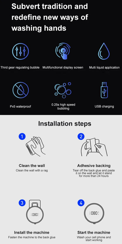 Smart Wall-Mounted Soap Dispenser - 280ml