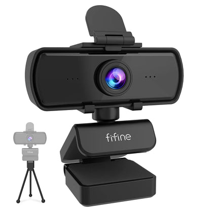 1440p Full HD USB Webcam with Microphone Tripod Black