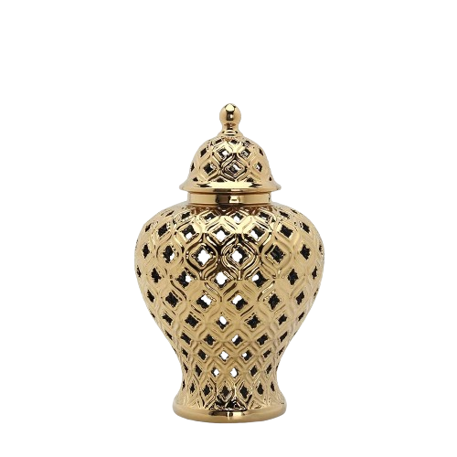 Elegant Handmade Ceramics Hollow Out Vase