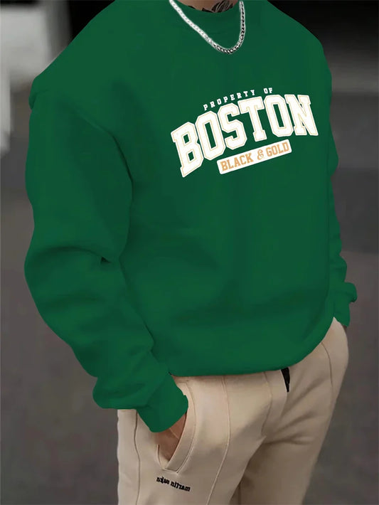 3D Letter Print Streetwear Hoodie