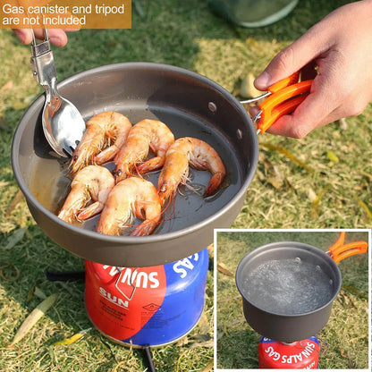 Outdoor Camping Cookware Set Orange