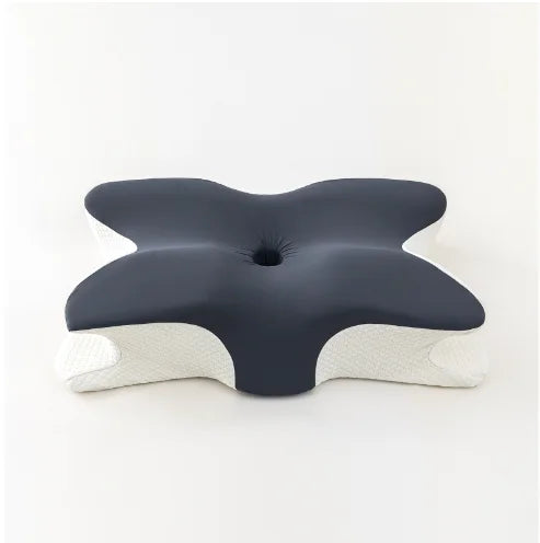 Butterfly-Shaped Orthopedic Memory Foam Pillow Cervical Neck Support Grey