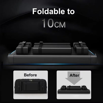 70L Foldable Storage Organizer with Lid Box Black