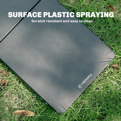 Petrel Ultralight Folding Camping Table 2PCS Portable Aluminum Desk Black