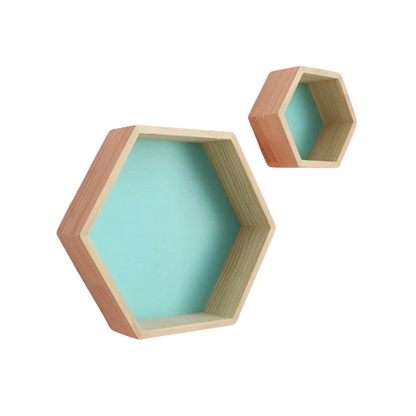 Children Nordic Hexagon Wall Shelves