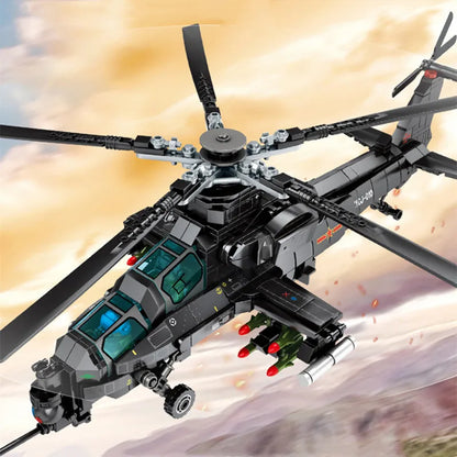 704PCS Military Helicopter Toy
