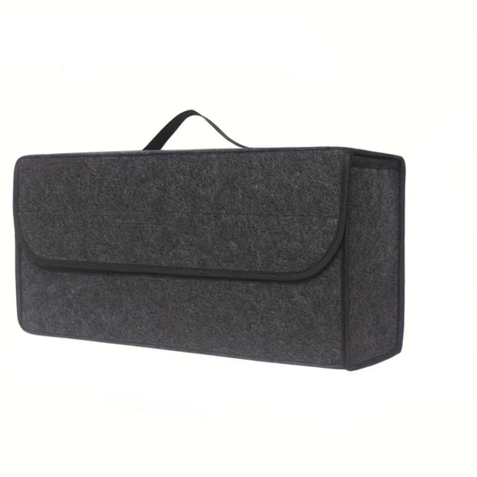 Anti-Slip Car Trunk Organizer–Foldable Felt Storage Box Grey