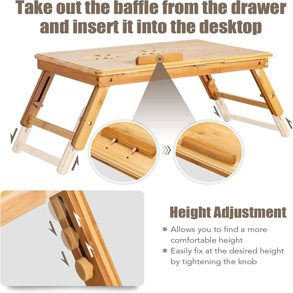 Portable Lap Desk for Bed, Sofa, Study, and Reading