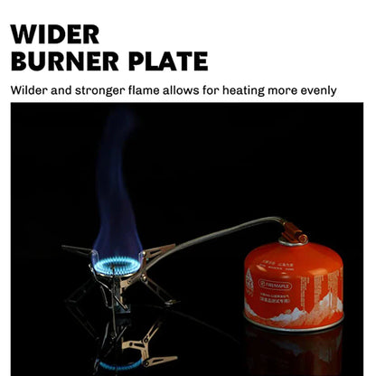 Camping Gas Stove 2800W Dual-Channel Silver