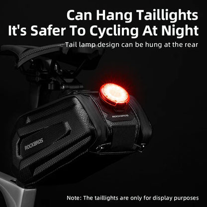 1.7L Waterproof Bicycle Rear Seatpost Bag Quick Release Black