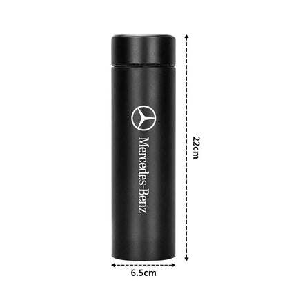 Smart Thermos Bottle–Temperature Display Leakproof Design 500ml Black