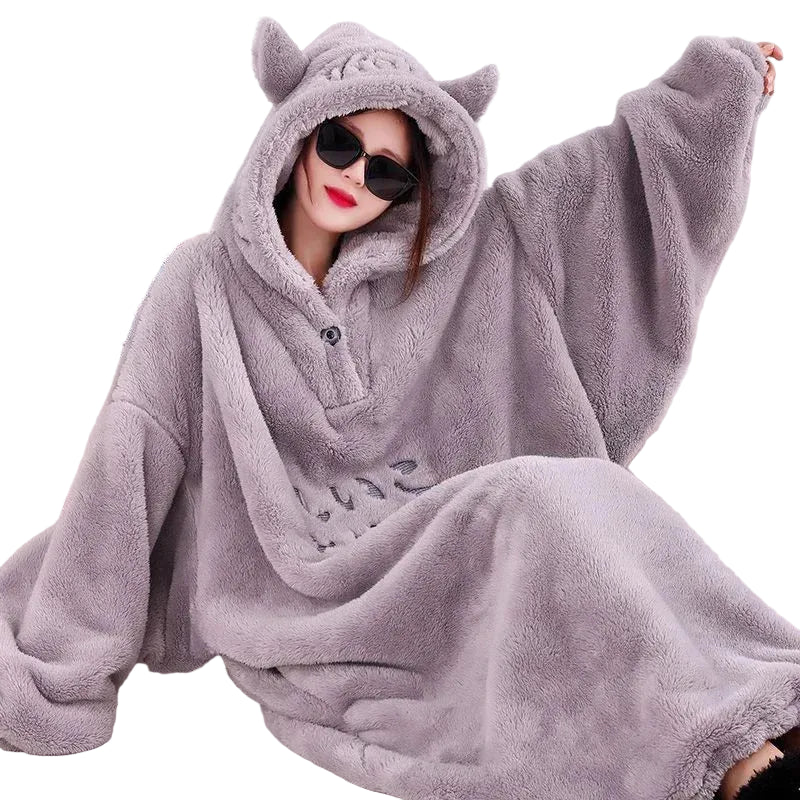 Oversized Fleece Hoodie Blanket