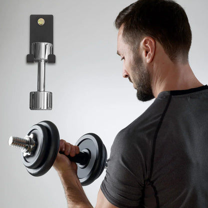 Wall-Mounted Barbell Storage Rack - Steel Holder